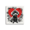 Toile Bichon Frisé – Street Art – AMOUR CHIEN