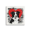 Toile Border Collie – Street Art – AMOUR CHIEN