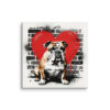 Toile Bulldog Anglais – Street Art – AMOUR CHIEN