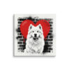Toile Samoyède – Street Art – AMOUR CHIEN