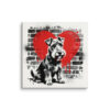 Toile Fox Terrier à poil lisse – Street Art – AMOUR CHIEN