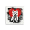 Toile Westie – Street Art – AMOUR CHIEN