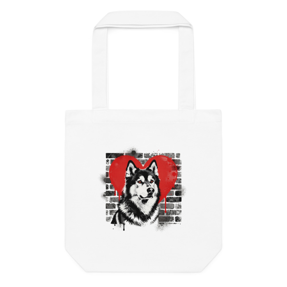 Tote bag Malamute de l'Alaska – Street Art – AMOUR CHIEN