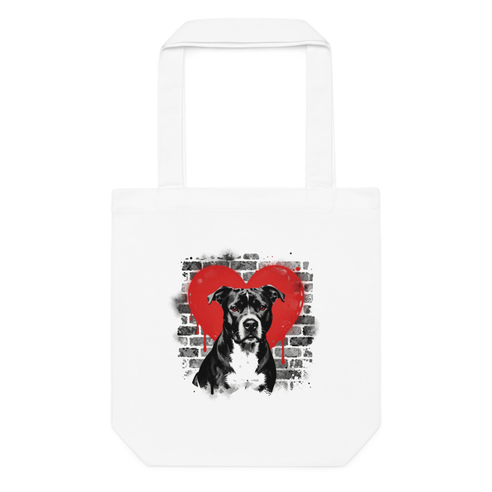Tote bag American Staff – Street Art – AMOUR CHIEN