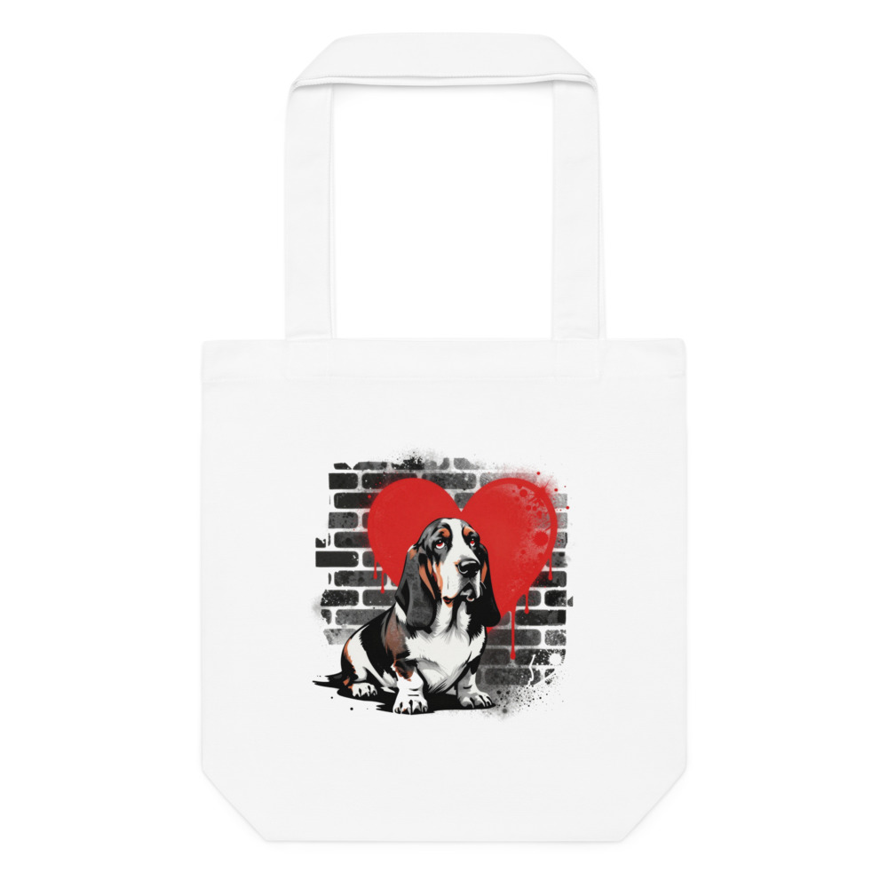 Tote bag Basset Hound – Street Art – AMOUR CHIEN