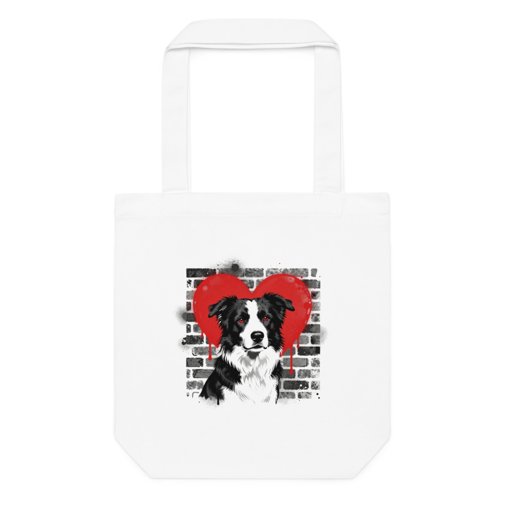 Tote bag Border Collie – Street Art – AMOUR CHIEN
