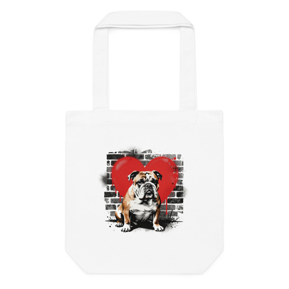 Tote bag Bulldog Anglais – Street Art – AMOUR CHIEN