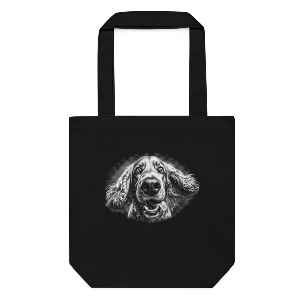 Tote bag Cocker – Black & White – AMOUR CHIEN