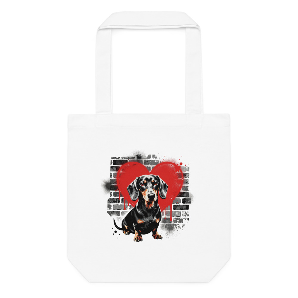 Tote bag Teckel – Street Art – AMOUR CHIEN