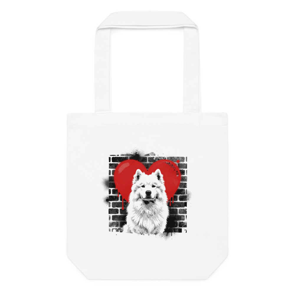 Tote bag Samoyède – Street Art – AMOUR CHIEN