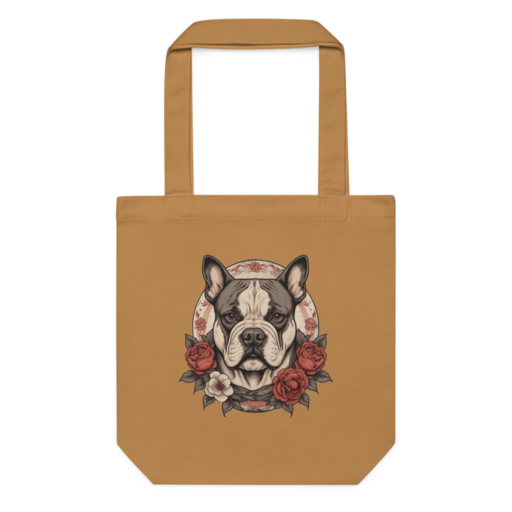 Tote bag American Bully – Tattoo – camel – AMOUR CHIEN