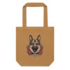 Tote bag Berger Allemand – Tattoo n° 2 – camel – AMOUR CHIEN
