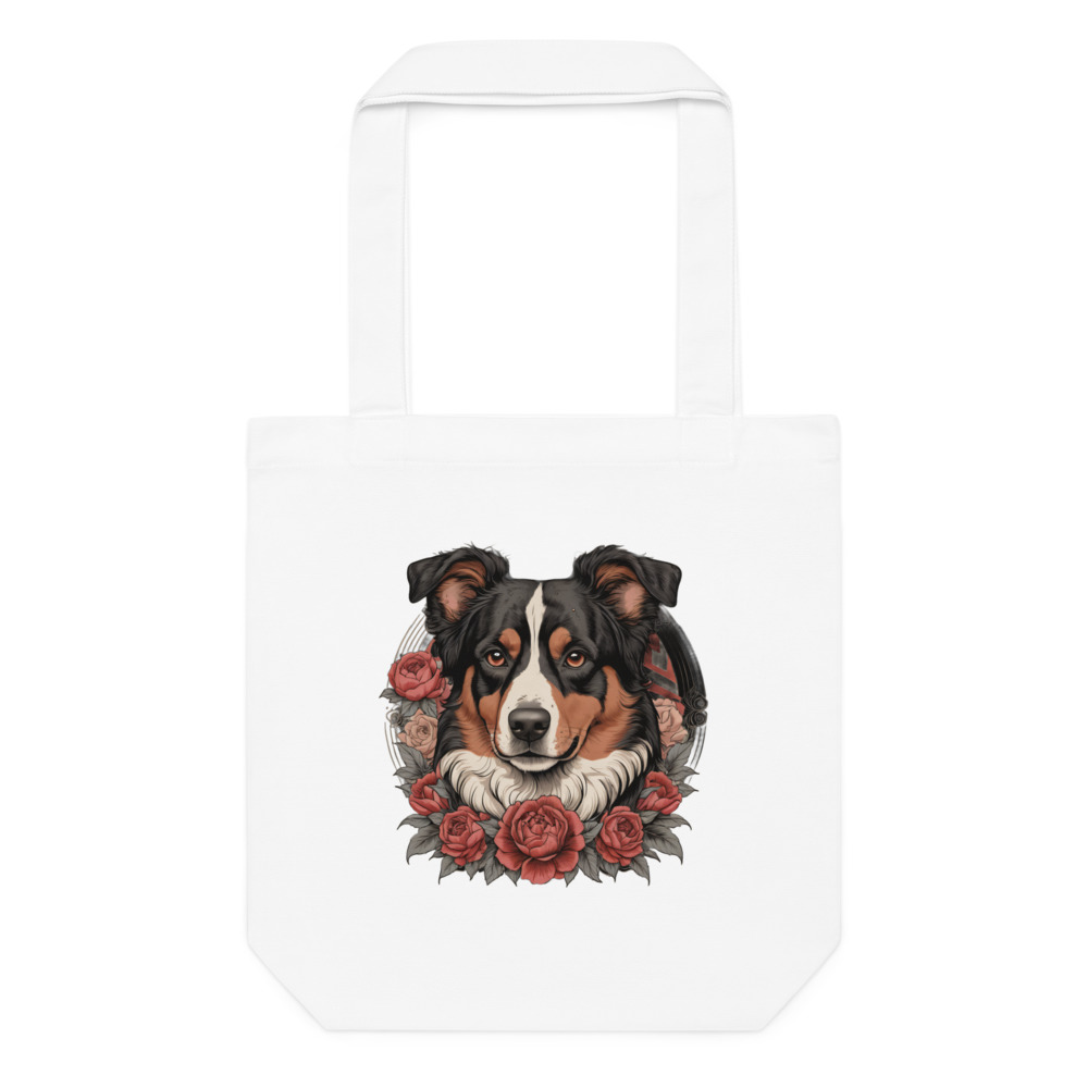 Tote bag Berger Australien – Tattoo – blanc – AMOUR CHIEN