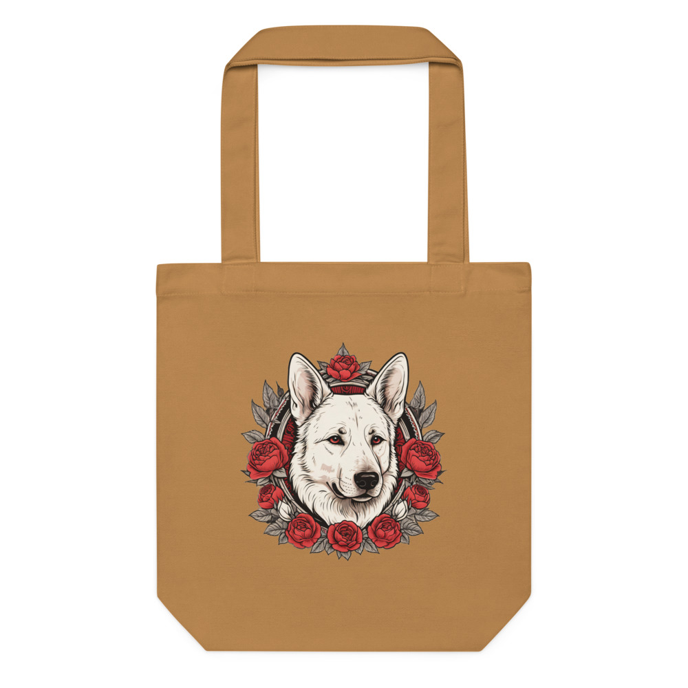 Tote bag Berger Blanc Suisse – Tattoo – camel – AMOUR CHIEN
