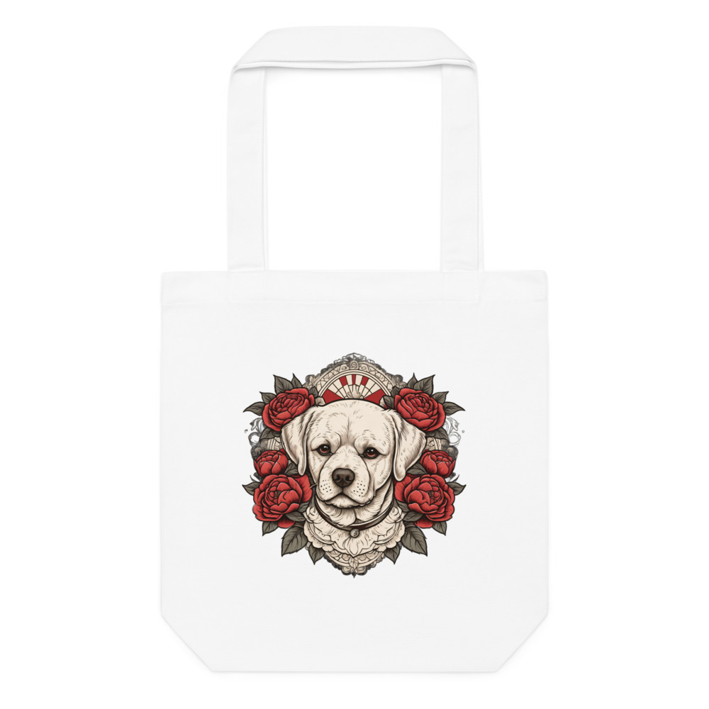 Tote bag Bichon Frisé – Tattoo – blanc – AMOUR CHIEN