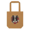 Tote bag Border Collie – Tattoo – camel – AMOUR CHIEN