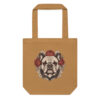 Tote bag Bouledogue – Tattoo n° 2 – camel – AMOUR CHIEN