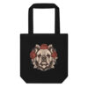 Tote bag Bouledogue – Tattoo n° 2 – noir – AMOUR CHIEN
