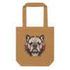 Tote bag Bouledogue – Tattoo – camel – AMOUR CHIEN