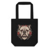 Tote bag Bouledogue – Tattoo – noir – AMOUR CHIEN