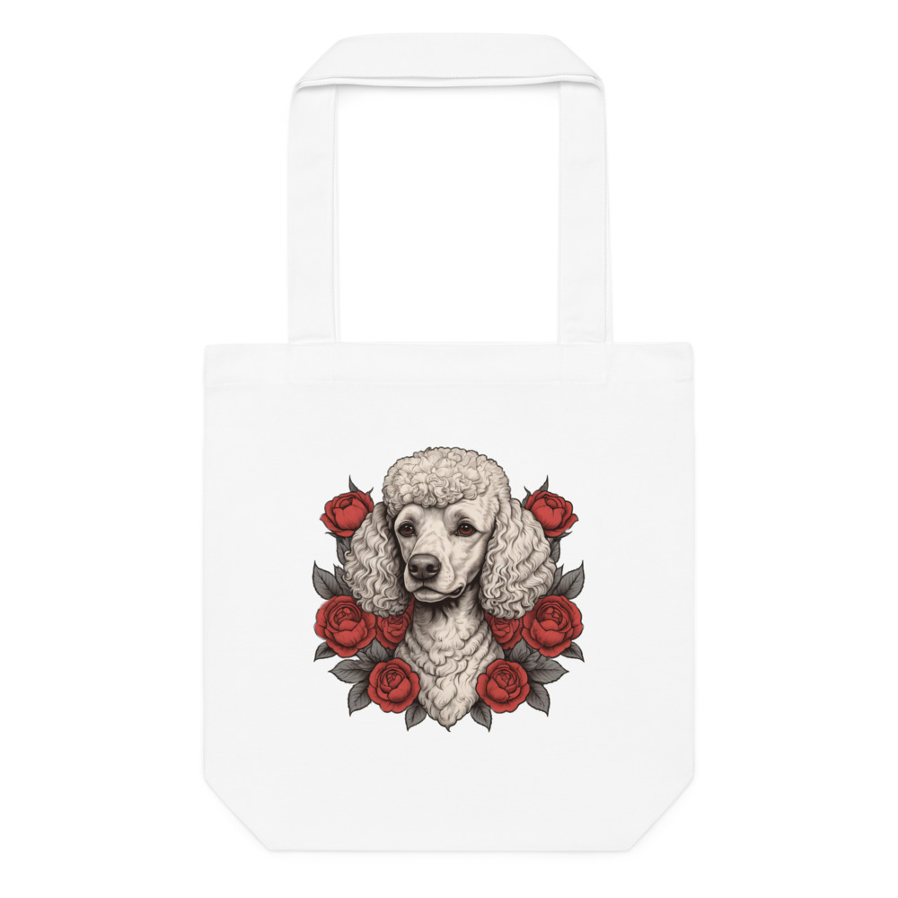 Tote bag Caniche – Tattoo – blanc – AMOUR CHIEN