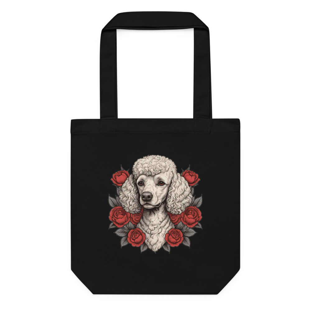 Tote bag Caniche – Tattoo – noir – AMOUR CHIEN