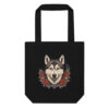 Tote bag Husky – Tattoo – noir – AMOUR CHIEN